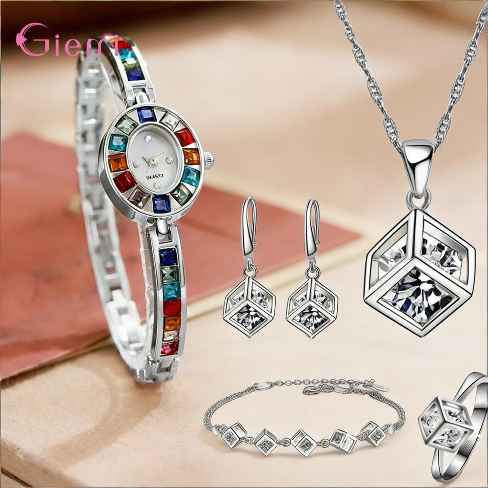 Pretty 925 Sterling Silver Geo - Best Jewelry Watches review and price