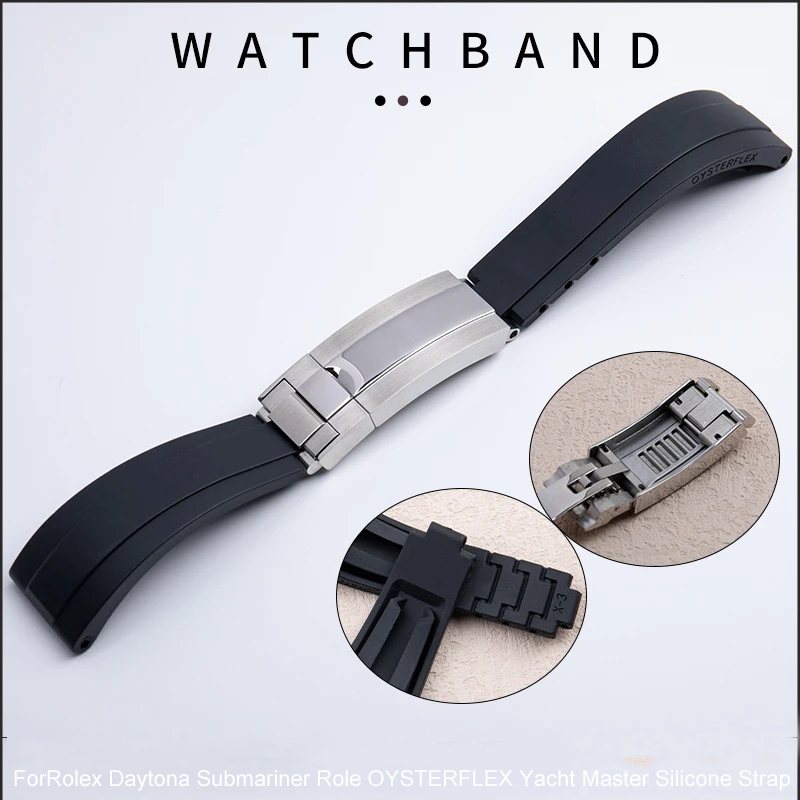 Rubber Short Buckle Watchband  - Rolex Watch Submariner review and price