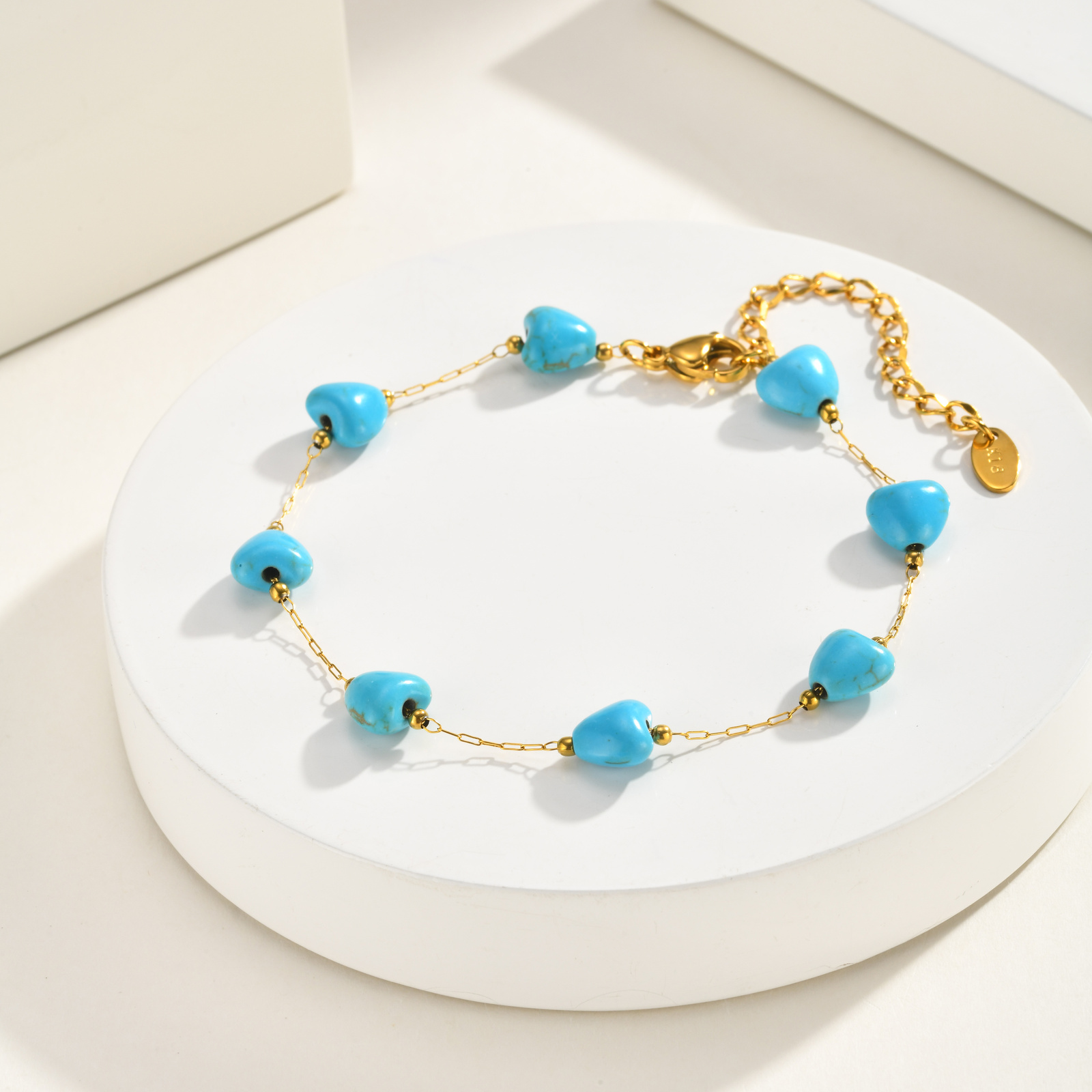 Turquoise Heart Anklet, Women' - Jc Jewelry & Watches Photos review and price
