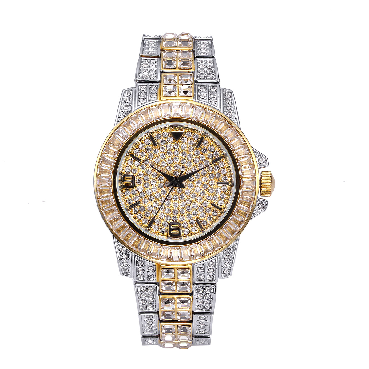 Luxury Full Stone Quartz Watch - Jewelry And Watches review and price