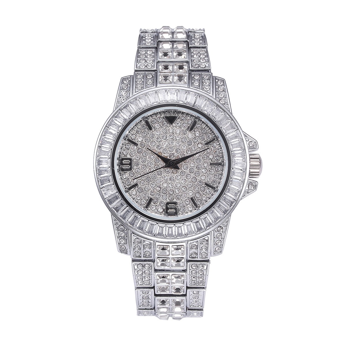 Luxury Full Stone Quartz Watch - Jewelry And Watches review and price