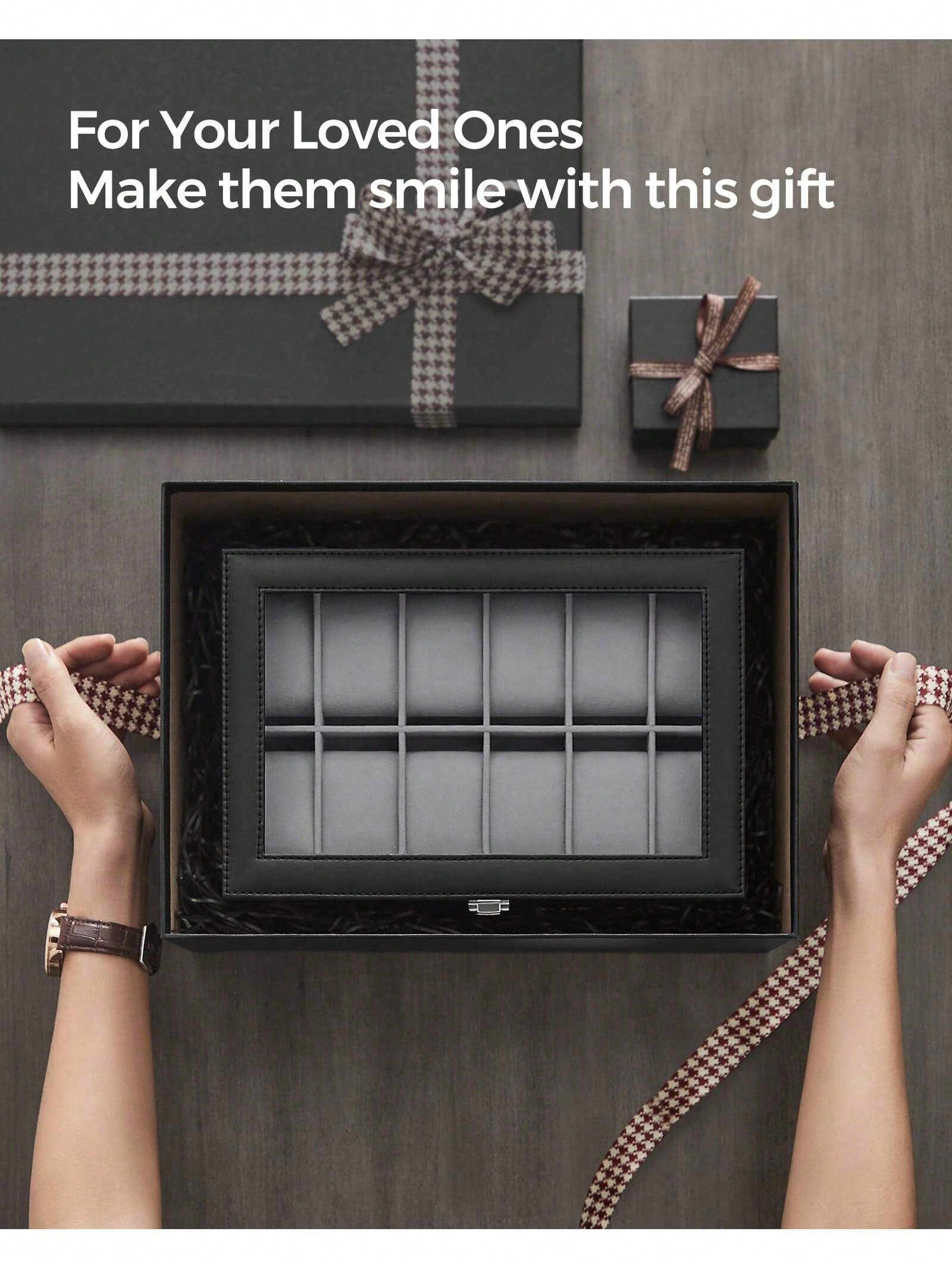 12-Slot Lockable Watch Box wit - Jewelry And Watches Box review and price