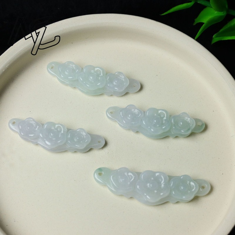 1pc Natural Jadeite Emerald Fl - Jewelry & Watches Spółka Z Ograniczoną Odpowiedzialnością review and price