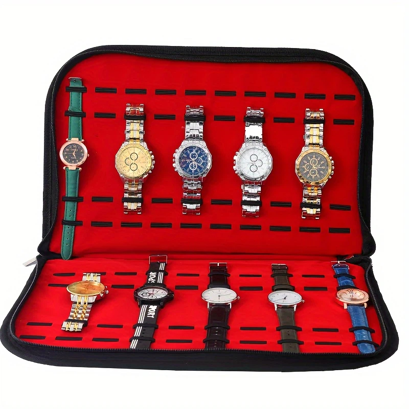 20 Slots Watch Storage Bag Con - Jewelry And Watches Box review and price