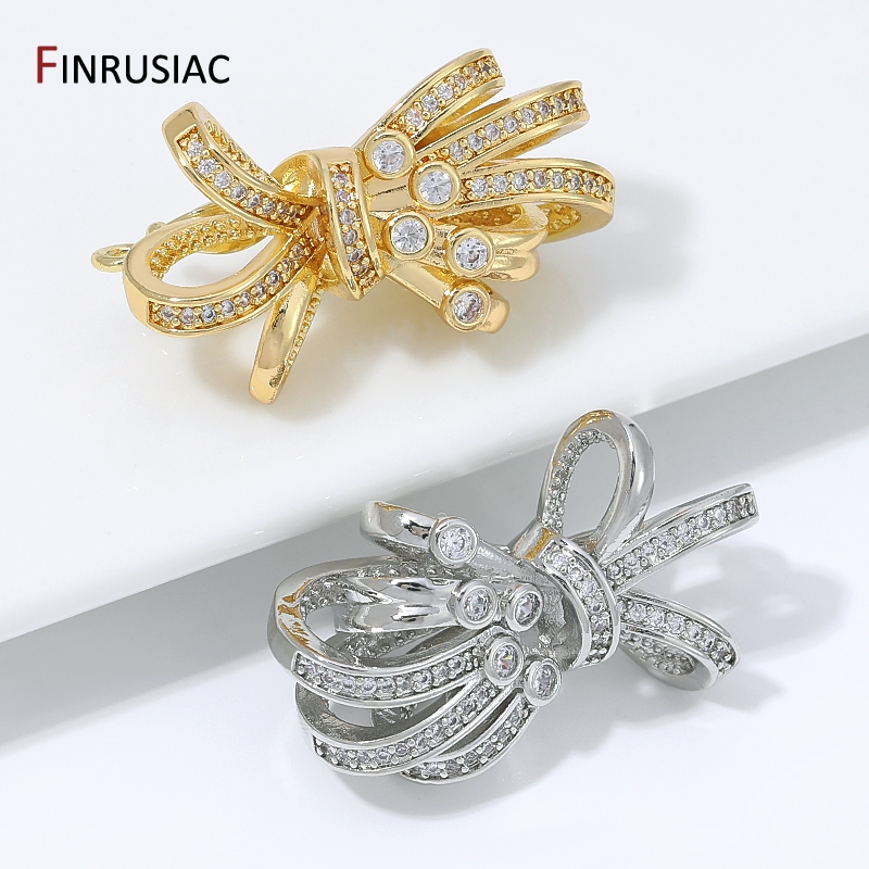 18K Gold Plated Brass Bow Shap - Pearl Necklace review and price