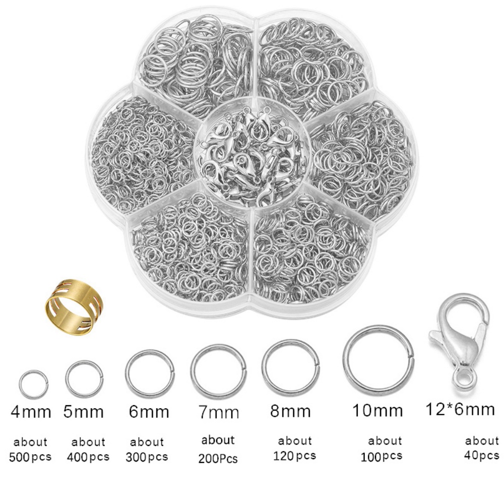 1 Box Jump Rings DIY Jewelry F - Jewelry Repair & Watches Reviews review and price