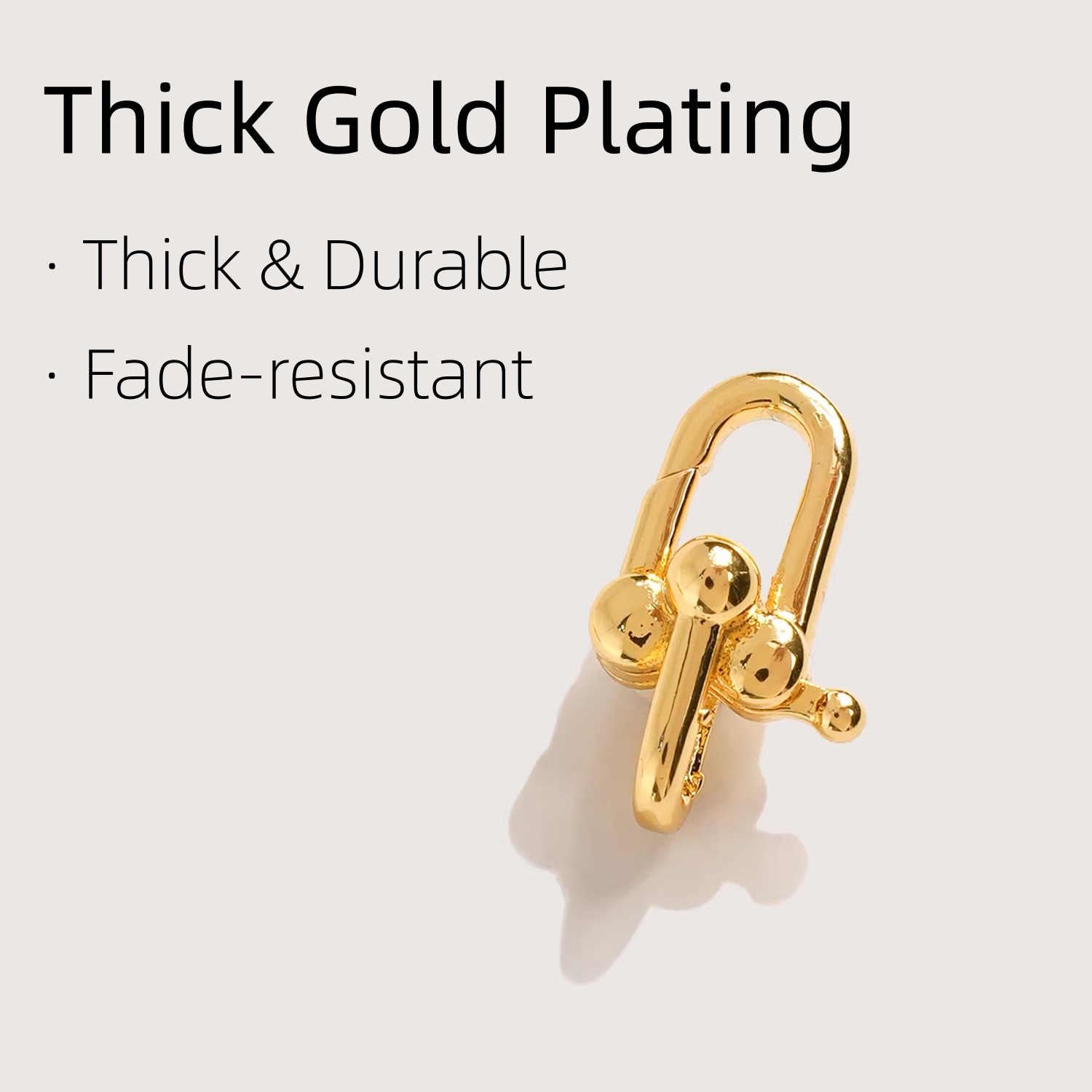 18K Gold Plated Press Clasp, D - Pearl Necklace review and price