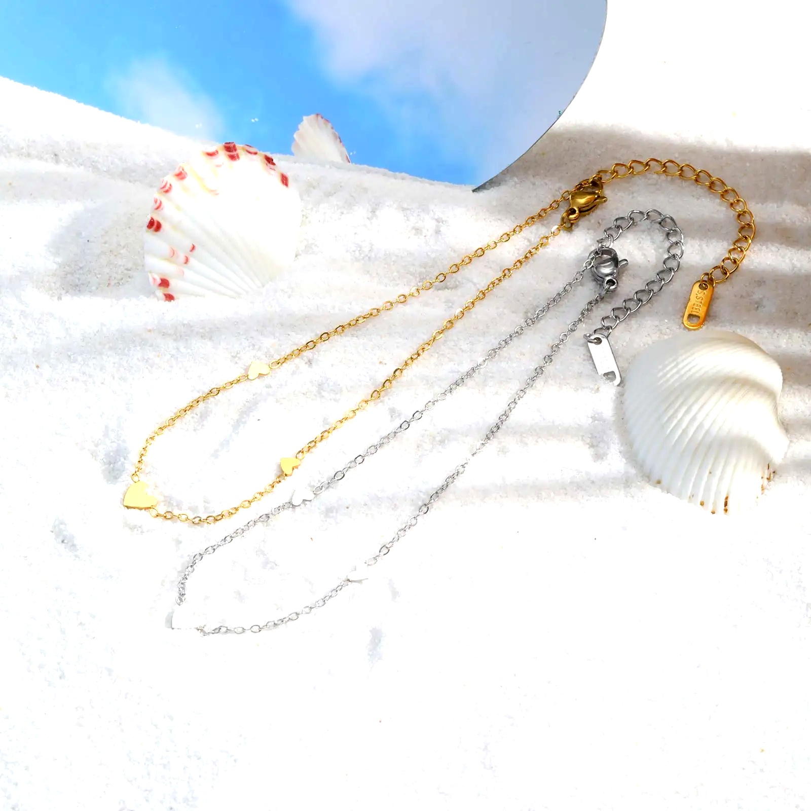 Stainless Steel Heart Anklets  - Jc Jewelry & Watches Photos review and price