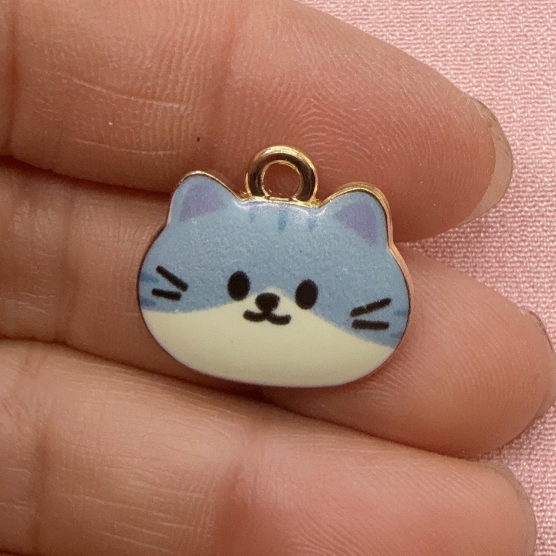 12pcs Printed Cat Head Alloy D - Drop Earrings review and price