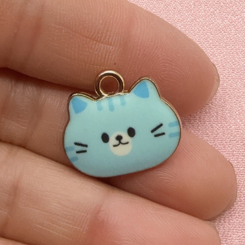 12pcs Printed Cat Head Alloy D - Drop Earrings review and price