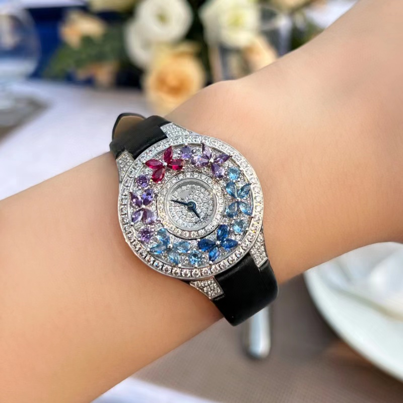 Luxury Colorful Women's Watch  - Jewels In Quartz Watches review and price