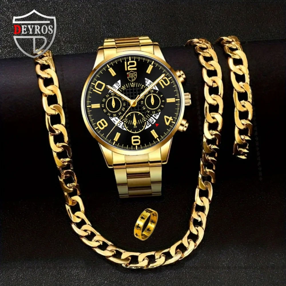 4pcs/set Men's Casual Watch Al - Best Jewelry Watches review and price
