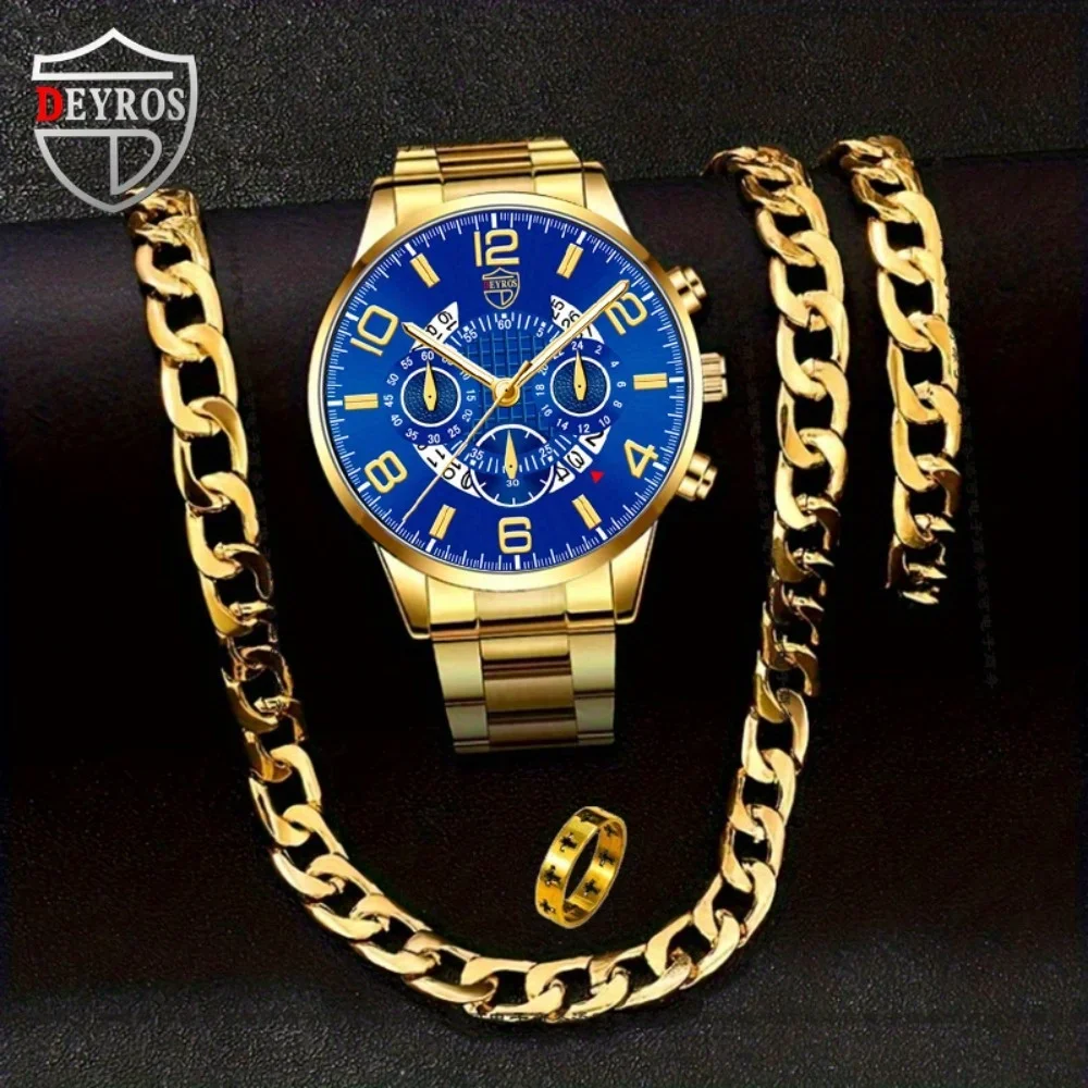 4pcs/set Men's Casual Watch Al - Best Jewelry Watches review and price